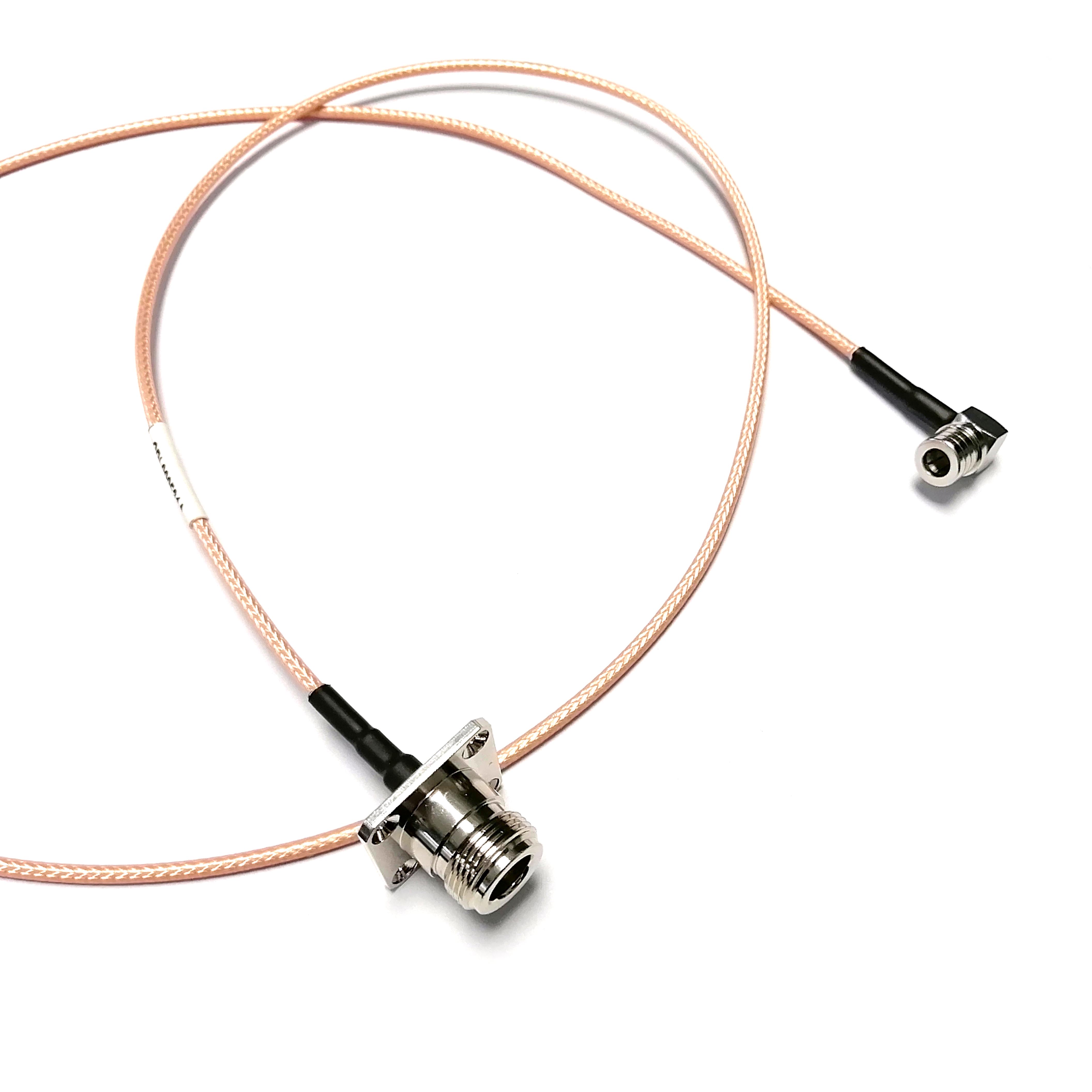 QMA Male Right Angle RG316D RF Cable Assembly