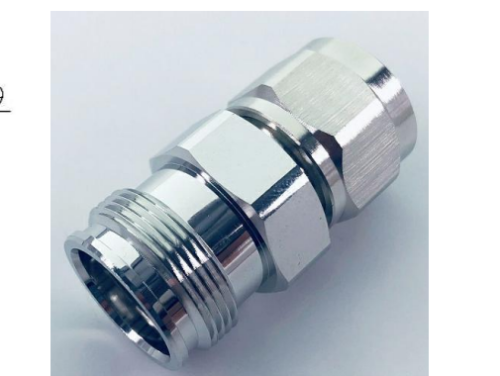 Low PIM N male to miniDIN 4.310 female RF coaxial adapter