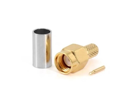 SMA male coaxial connector for RG58 cable
