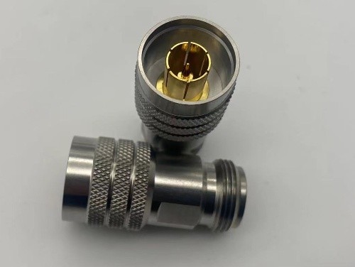 Quick push-on N male to N female microwave adapter stainless steel body DC~18GHz