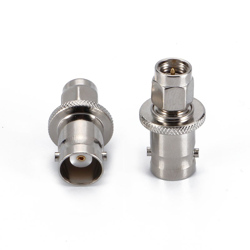 BNC female to SMA male RF coaxial adapter