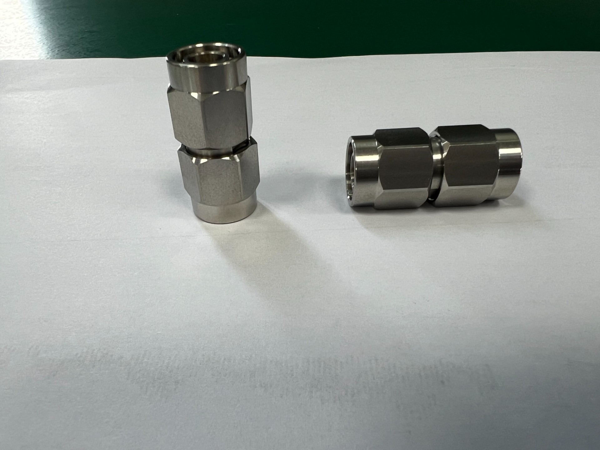 TNC male to TNC male adapter, 18GHz, stainless steel body