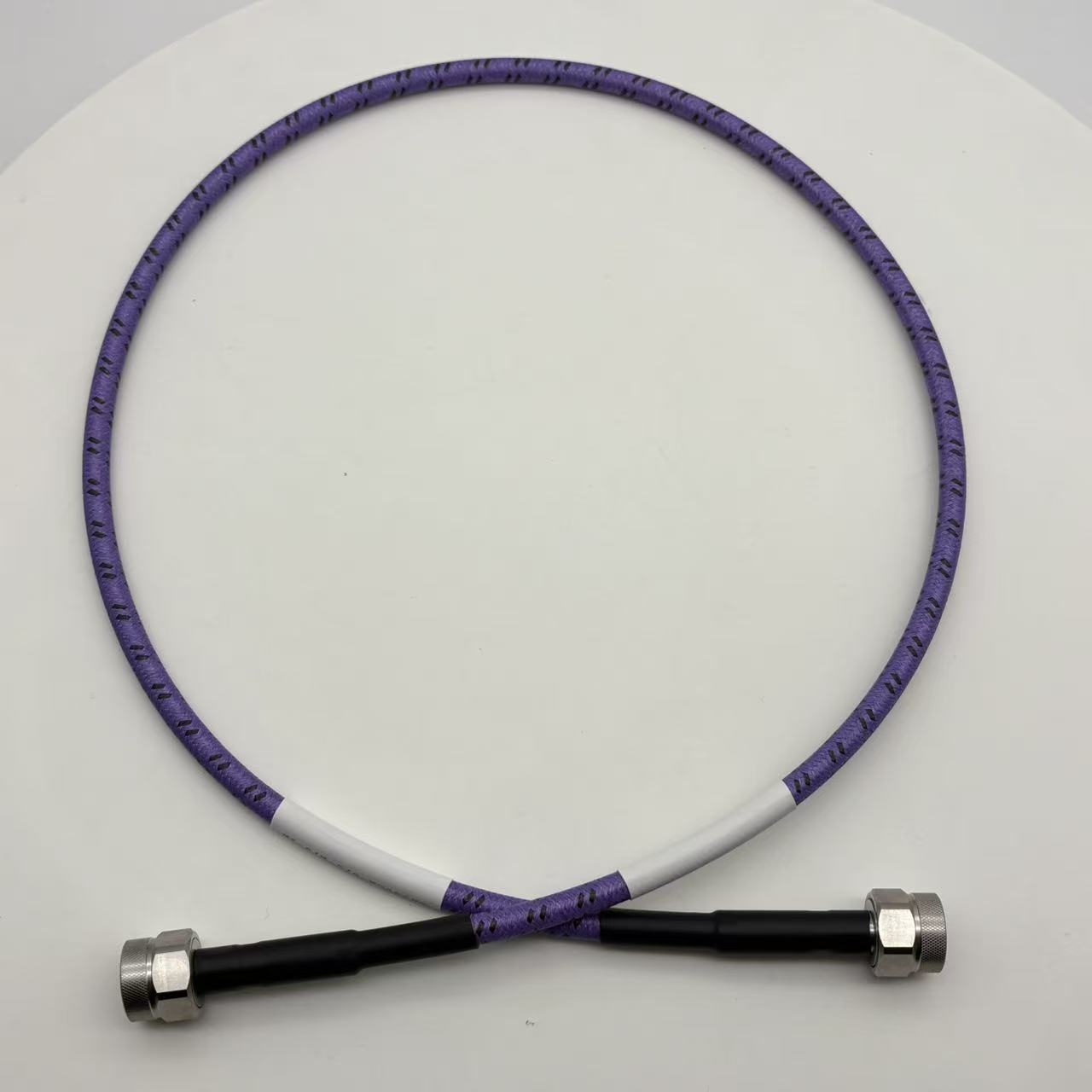 18G armored N male to N male Microwave cable assembly stainlee steel connector low VSWR phase stable RF coaxial cable