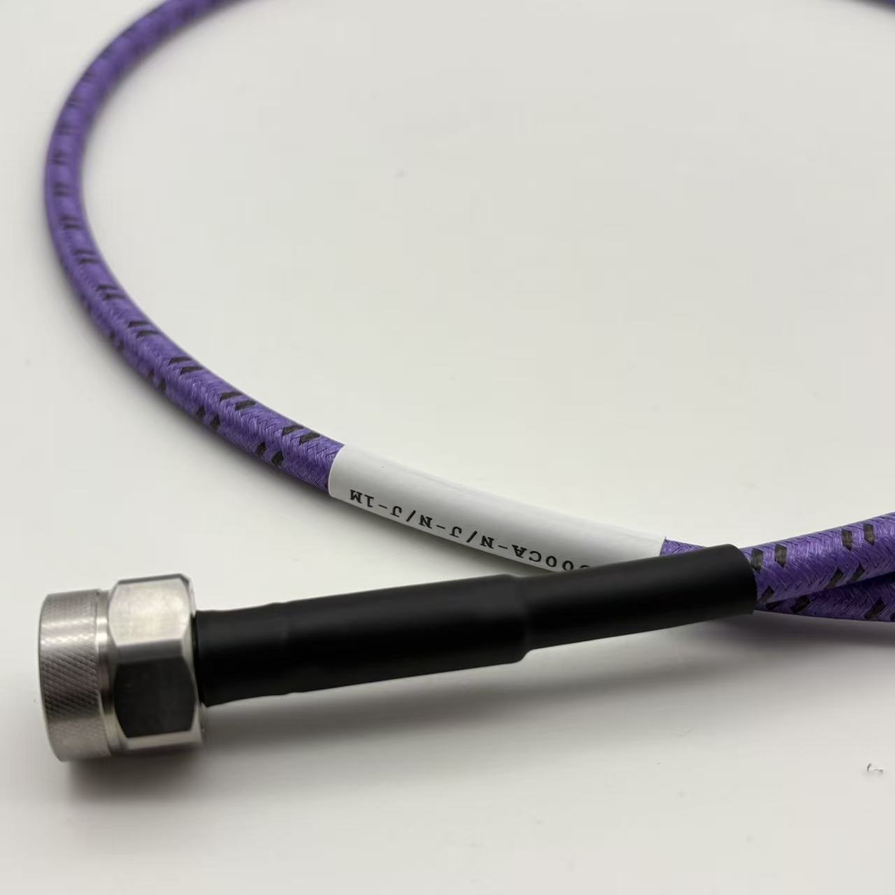 18G armored N male to N male Microwave cable assembly stainlee steel connector low VSWR phase stable RF coaxial cable