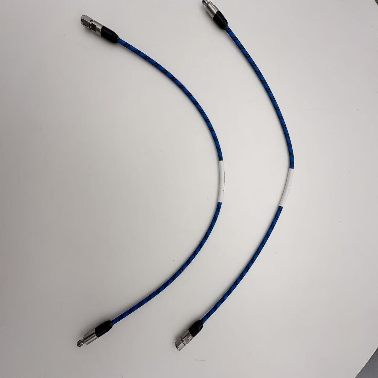 110G armored 1.0mm male to 1.0mm female microwave cable assembly 0.3M