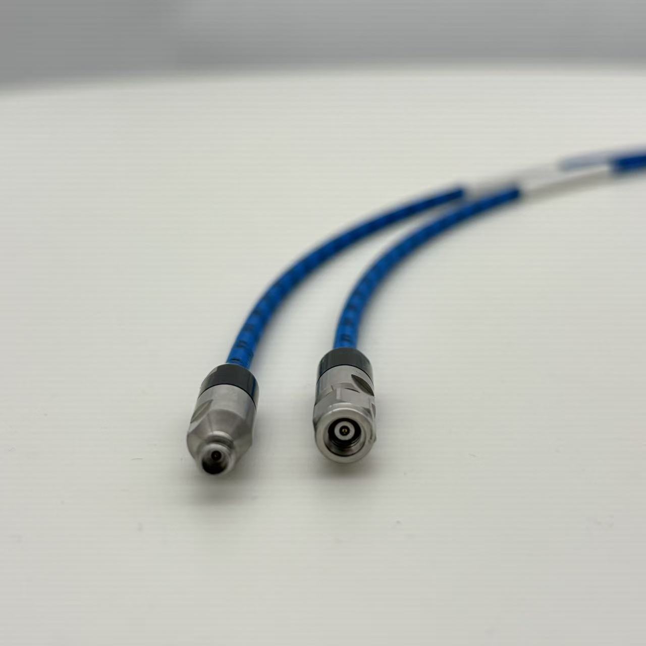 110G armored 1.0mm male to 1.0mm female microwave cable assembly 0.3M