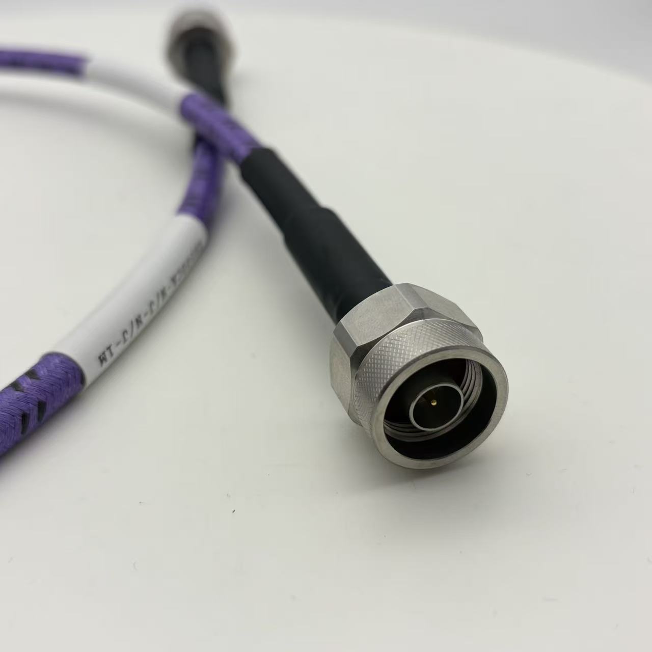 18G armored N male to N male Microwave cable assembly stainlee steel connector low VSWR phase stable RF coaxial cable