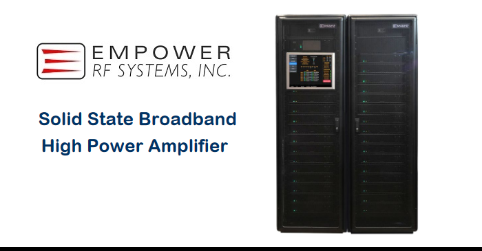 Empower RF Introduces 120 kW Liquid-Cooled S-Band Pulsed Transmitter for Radar and Testing Applications
