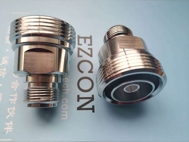 DIN 716 Female to N Female Low PIM RF Coaxial Connector