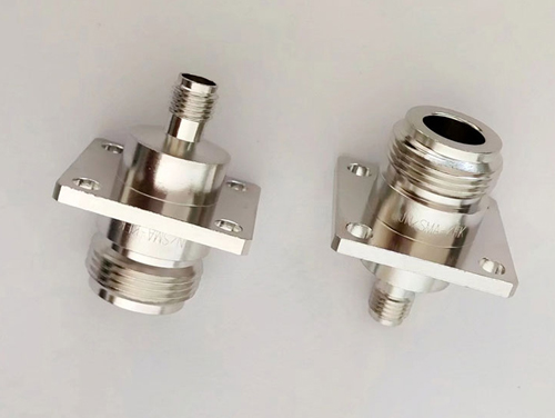 SMA Female to N Female 4 Hole Flange RF Coaxial Connector