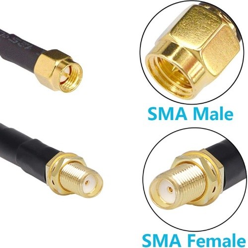SMA Female to SMA Male RF cable assembly with LMR240 Cable