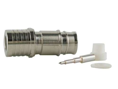 QMA crimp coaxial connector for SPP-250-LLPL