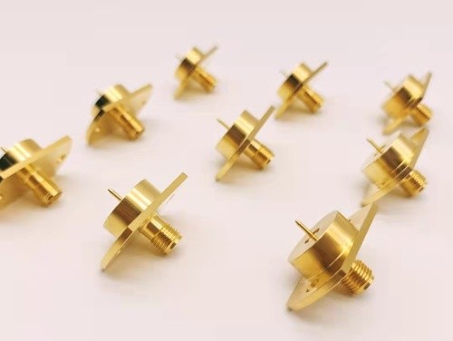 SMA female two hole flange connector for filters testing