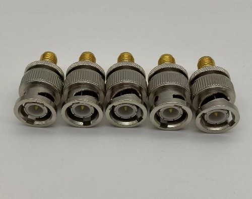BNC male to SMA female RF coaxial adapter, 6GHz