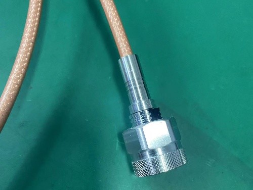 RG142 RF cable assembly with stainless steel N-type male connectors, DC·6GHz