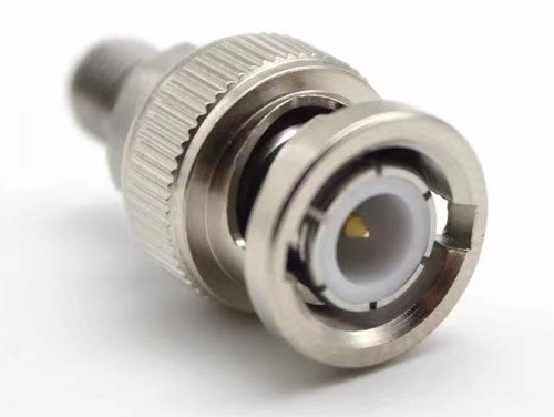 Stainless Steel BNC male to SMA female RF coaxial adapter DC-6G
