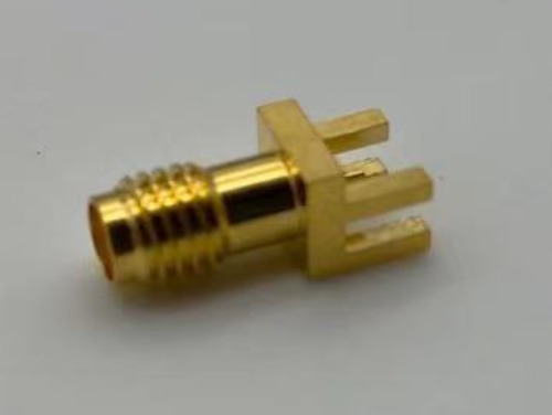 SSMA female 4-pin soldering connector for PCB application DC~18GHz
